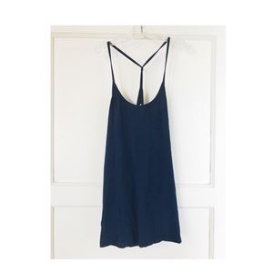 Ava Sky soft navy spaghetti strap top